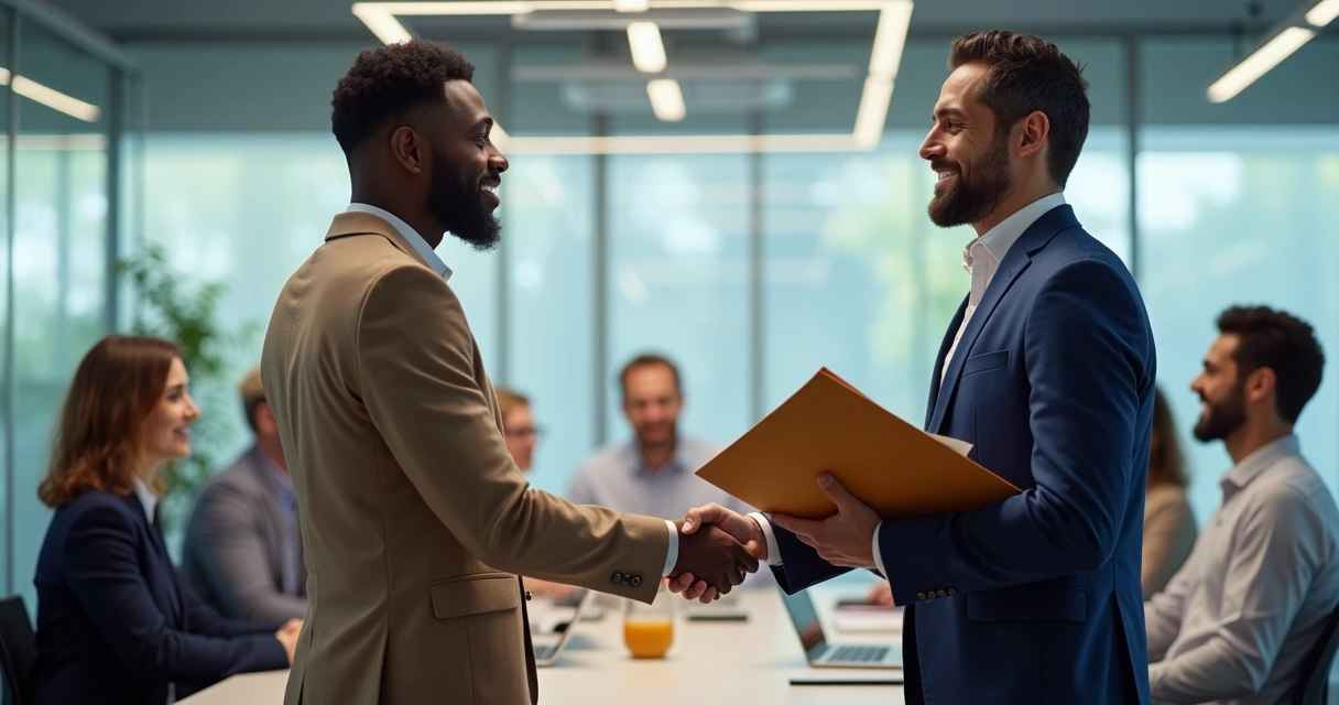 Transição de liderança em equipe corporativa